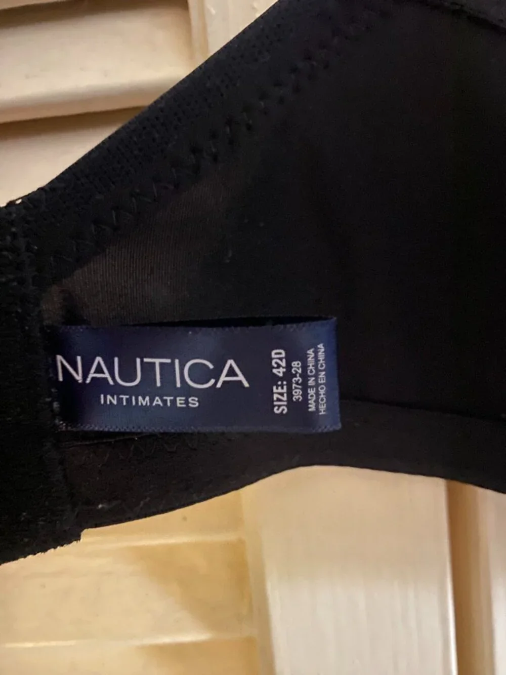 Nautica Intimates, 42D, Black Underwire Bra
